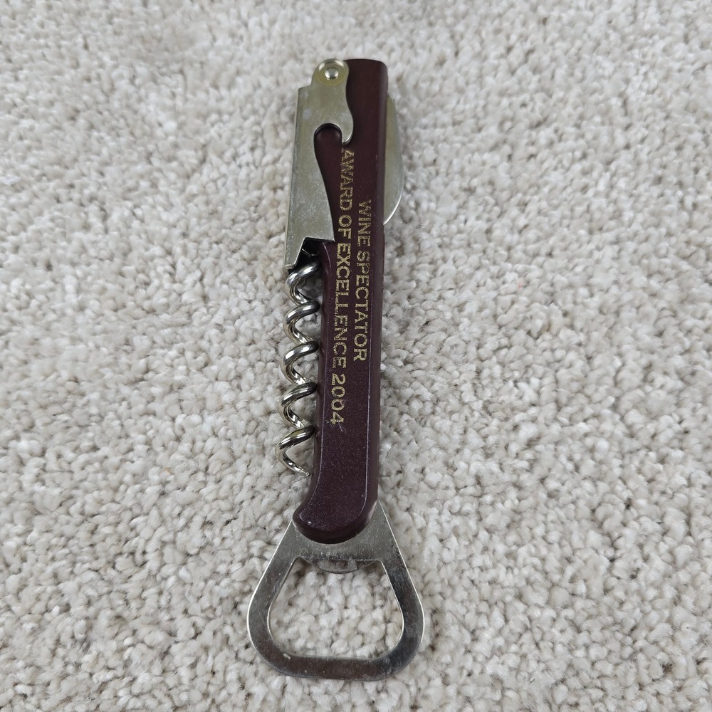 Wine‎ Spectator Wine Opener Burgundy 2004 Award of Excellence Waiter Corkscrew